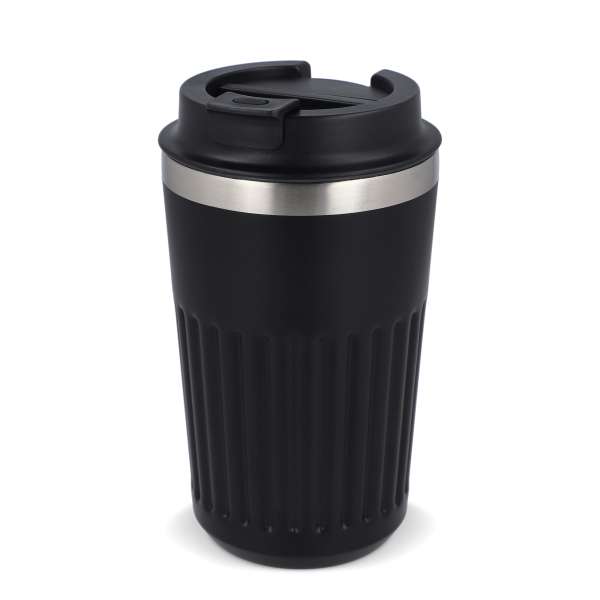 Recycelter Edelstahl-Thermobecher für Kaffee zum Mitnehmen, 400 ml