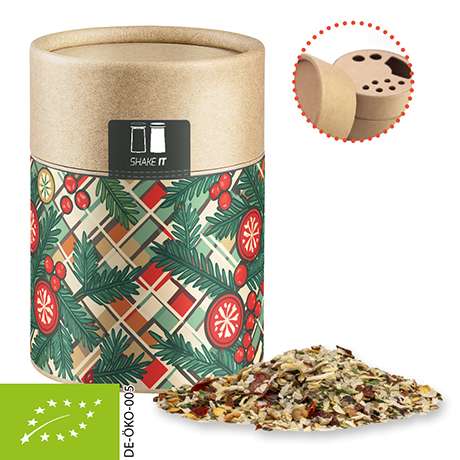 Bio Weihnachts Gewürzmischung Braten, ca. 60g, Kraftpapierstreuer Midi