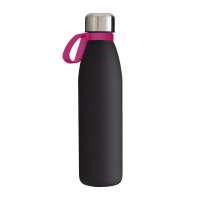 Flasche schwarz, Ring magenta