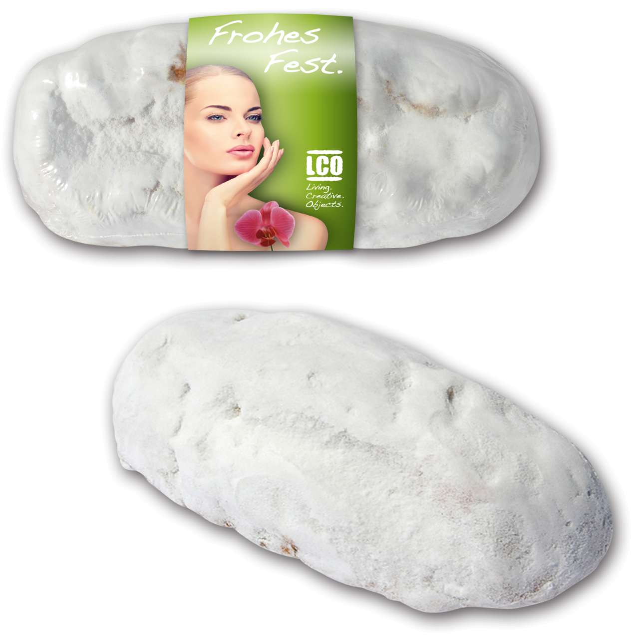 Christstollen 500g mit bedruckter Banderole