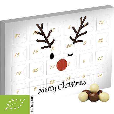 Bio Knusperkugeln-Mix, ca. 50g, Adventskalender Mini