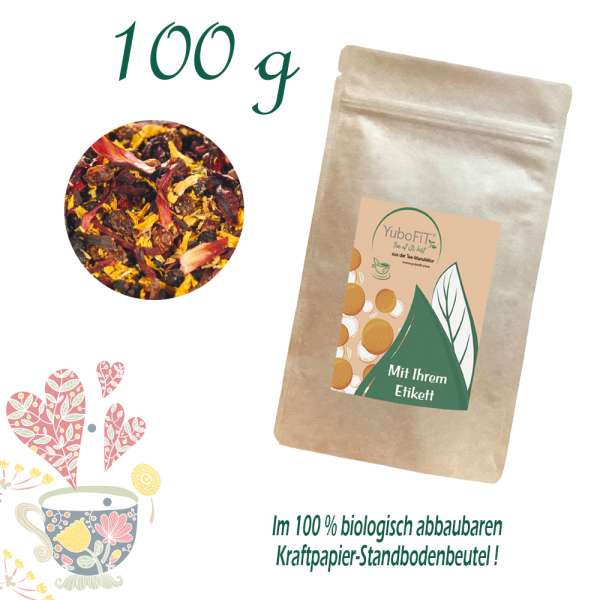 YuboFiT® Früchtetee Sanddorn-Holunderbeere