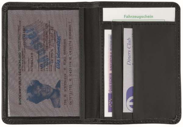CreativDesign® Ausweistasche "Orga" schwarz