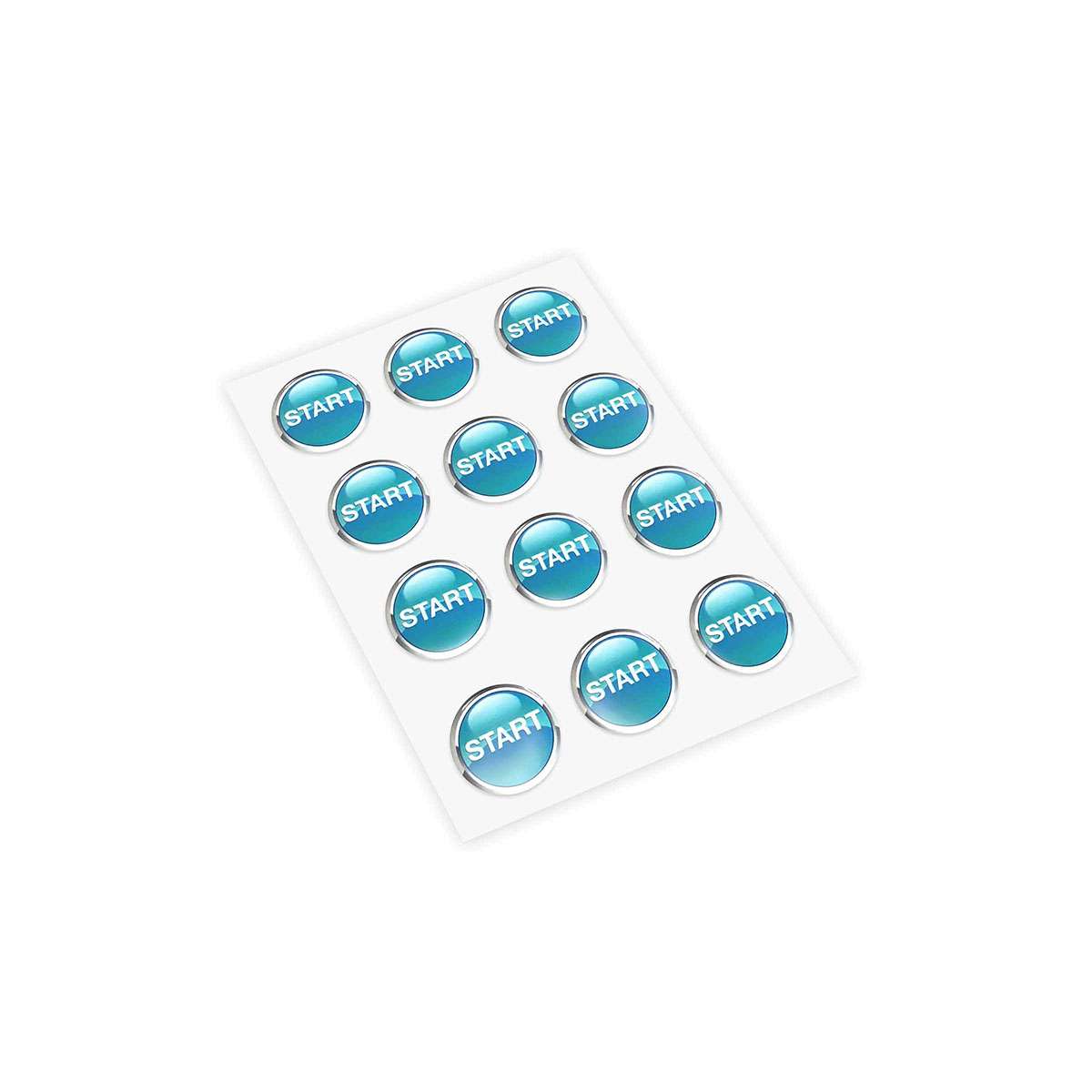 Doming Stickers on A5 sheet