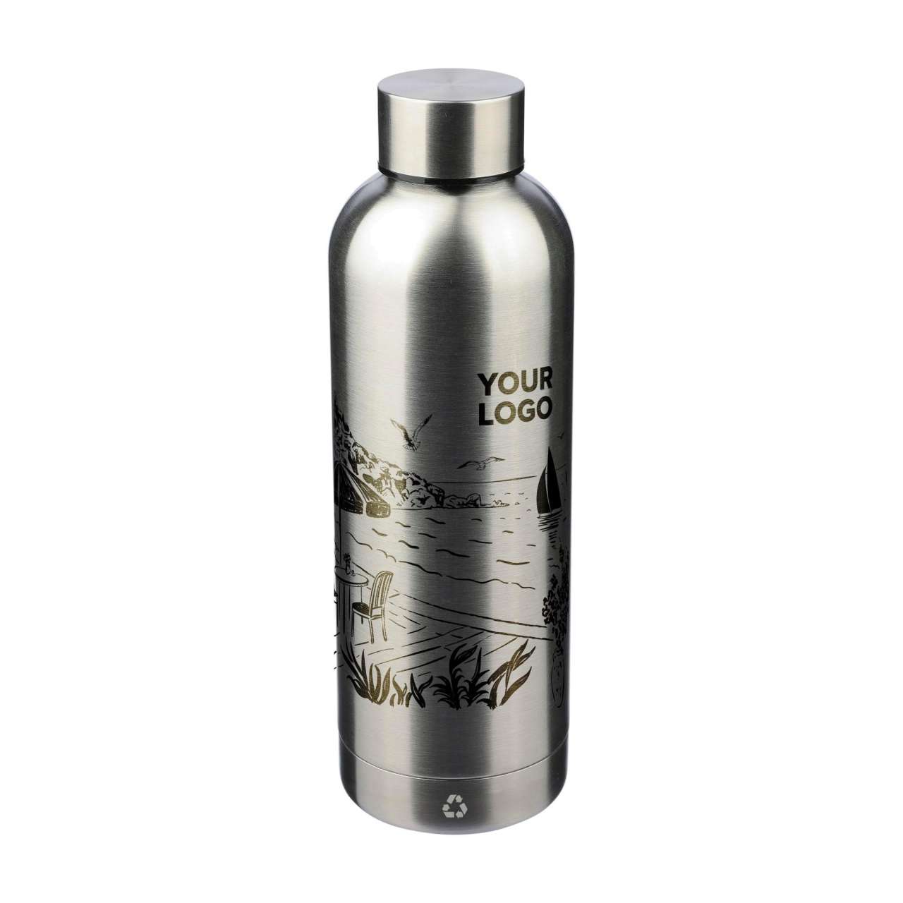 Flasche aus recyceltem Edelstahl (500 ml) Isaiah