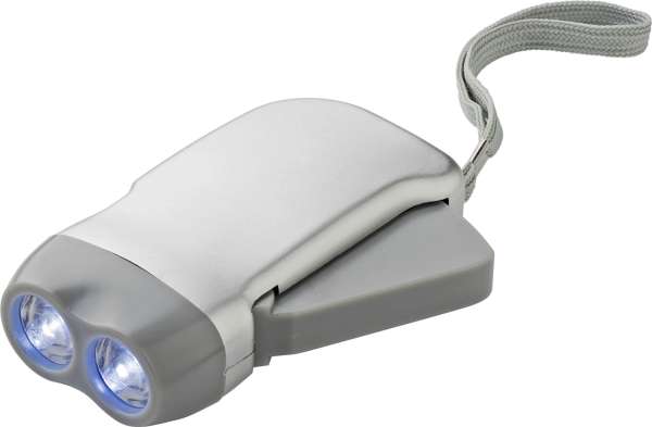 LED-Dynamotaschenlampe 'Mission' aus Kunststoff