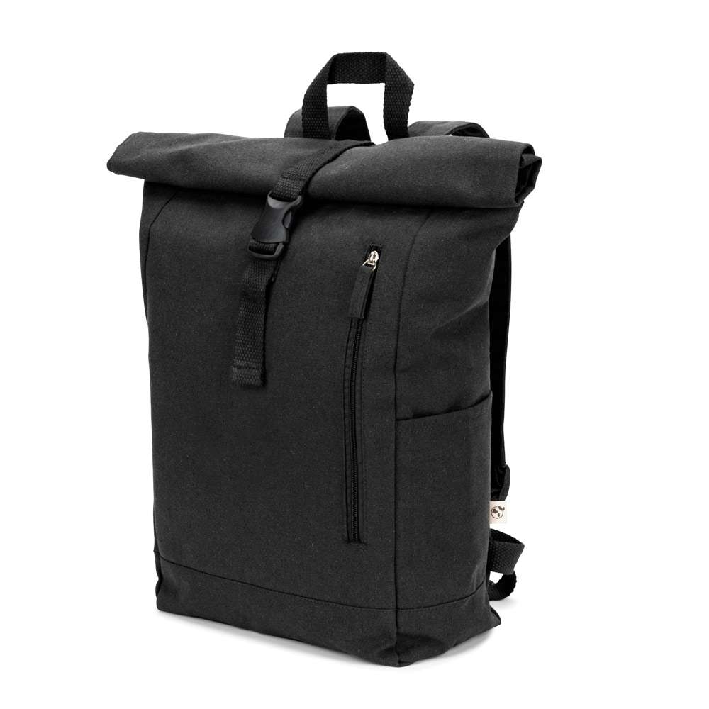 SAINT Roll-Top-Rucksack aus recyceltem Baumwolle und recyceltem Polyester (380 g / m²)