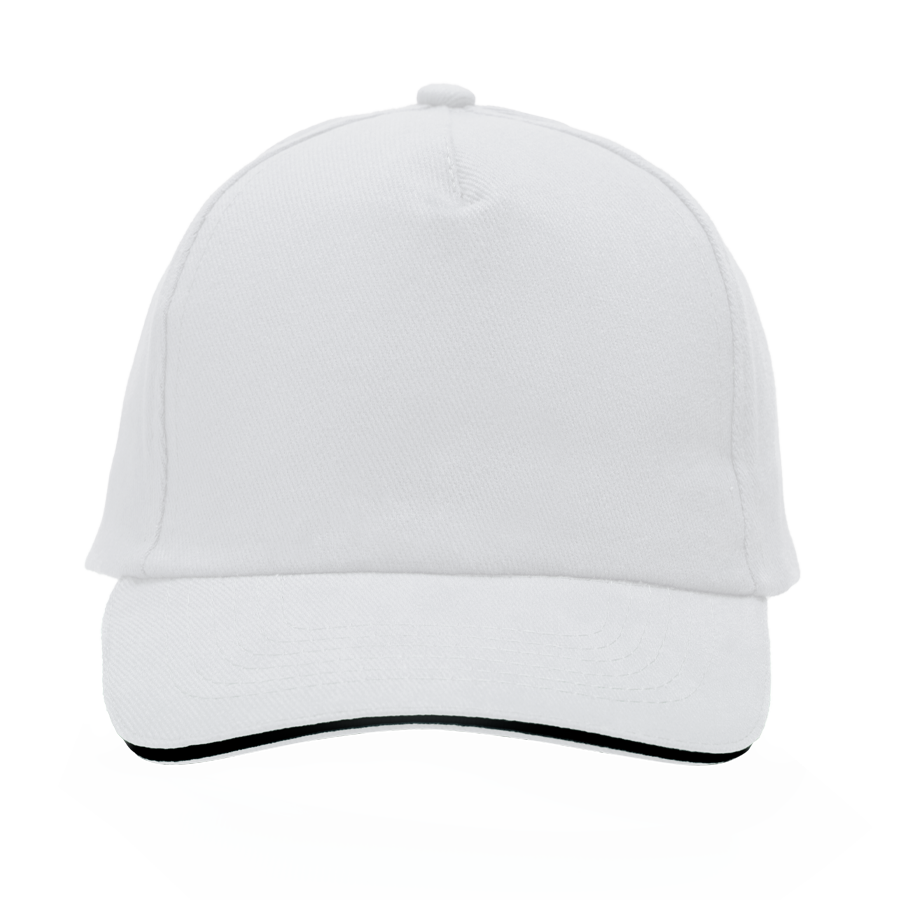 Cap 5 Panel mit Klettverschluss gebürstet