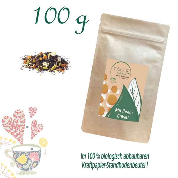 YuboFiT® Schwarzer Tee CHRISMAS FLOW