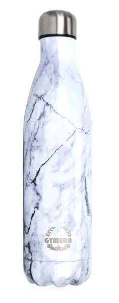 Design-Isolierflasche Sport im Marmor-Optik