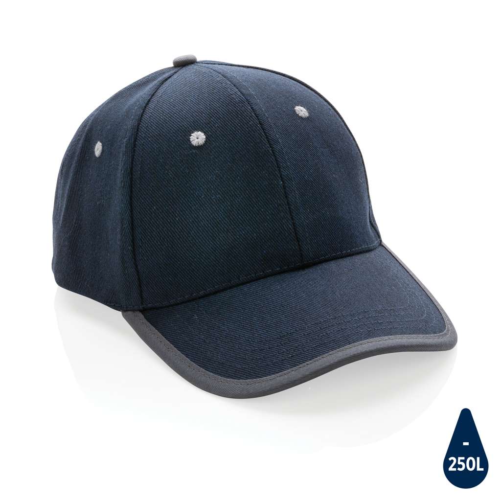 Impact AWARE™ 280gr Brushed rCotton 6 Panel Kontrast-Cap