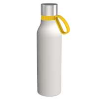 Flasche weiß, Ring gelb