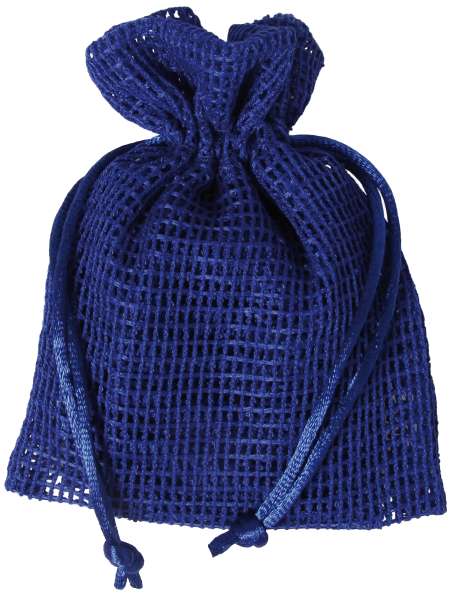 Netz-Säckchen 10 x 12,5cm blau