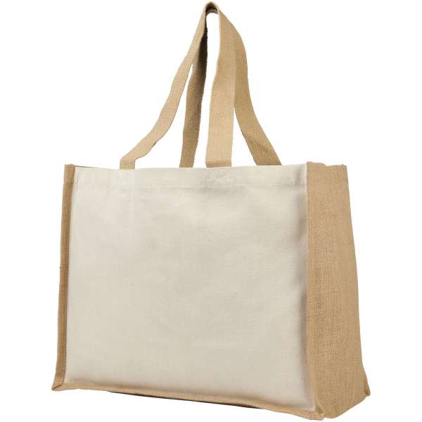 Varai 320 g / m Canvas und Jute Einkaufstasche 23L