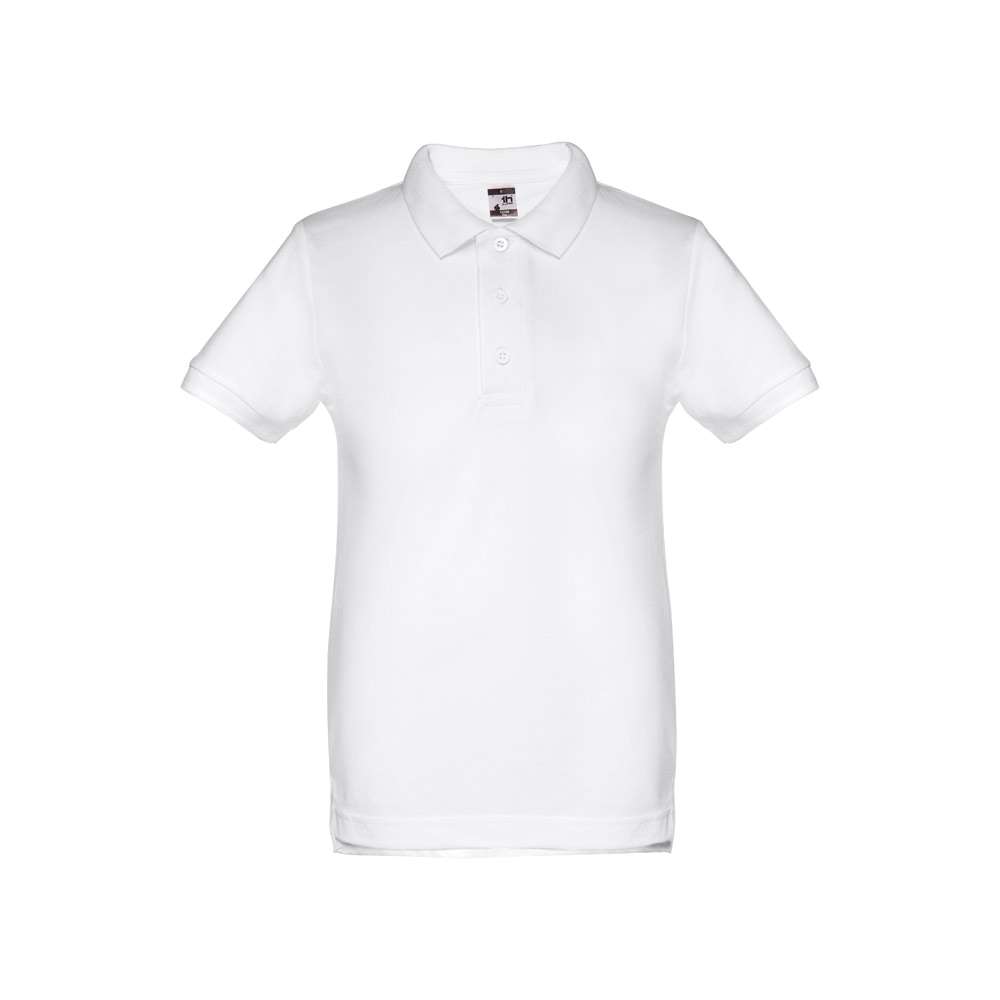 THC ADAM KIDS WH Kurzärmeliges Poloshirt für Kinder (unisex) Farbe Weiß
