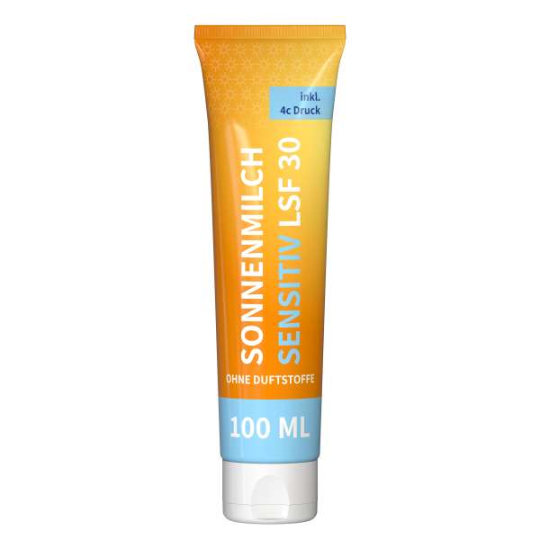 100 ml Tube - Sonnenmilch LSF 30 (sensitiv) - FullbodyPrint