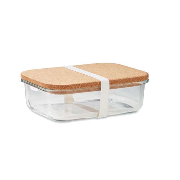 Lunchbox Glas mit Kork CANOA