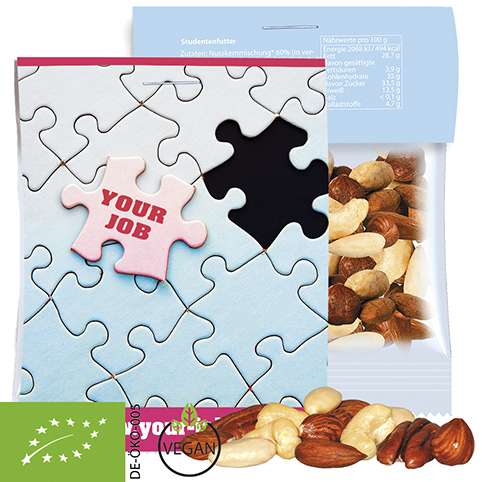 Bio NusskernMix, ca. 15g, Express Midi-Tüte mit Werbereiter