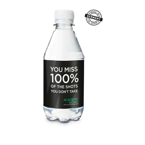 330 ml PromoWater - Mineralwasser, mit Kohlensäure, Hergestellt in Deutschland