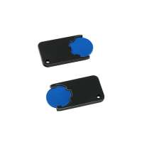 Chip Blau, Chiphalter Schwarz