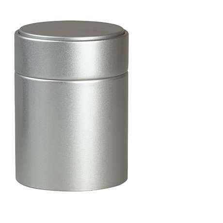 Verpackung, Metalldose Midi silber