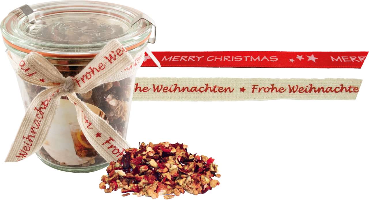 Weihnachtstee im Weckglas