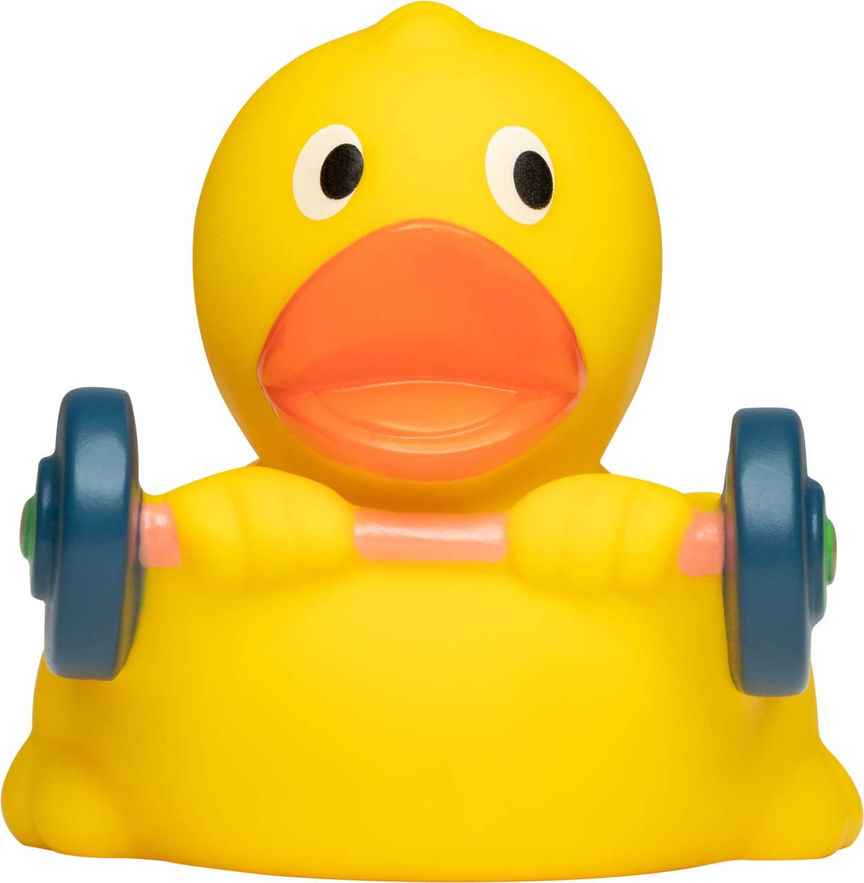 Quietsche-Ente Gewichtheber