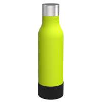 Flasche grün, Hülle schwarz