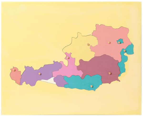 Puzzlekarte Österreich