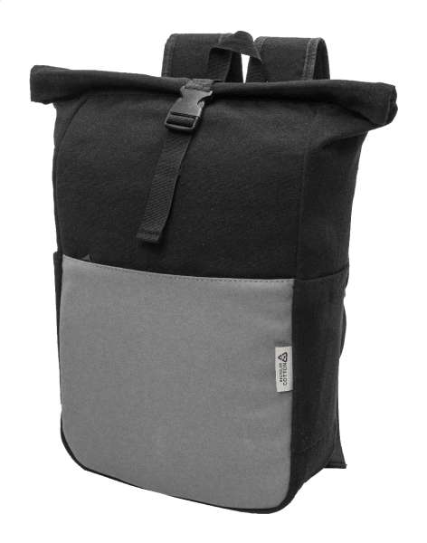 Rucksack aus recyceltem Canvas Blakkan Back