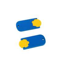Chip Gelb, Chiphalter Blau