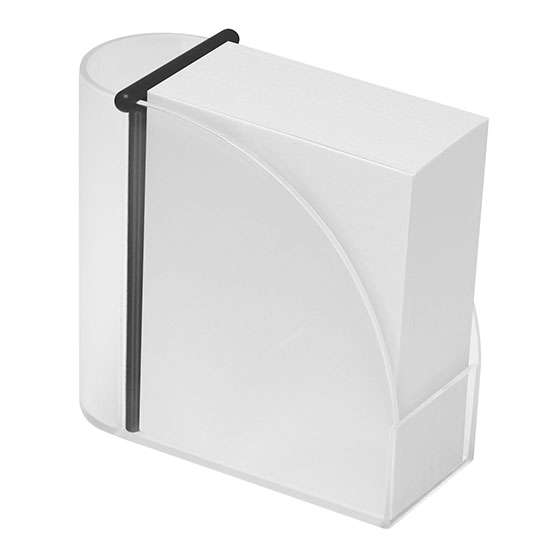 Zettelbox mit integriertem Köcher "Design"