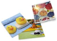 Mit Polybeutel, Weiß, 20 x 20 cm