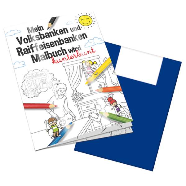 Malbuch / Mal-Set A6 - Volksbanken&Raiffeisenbanken