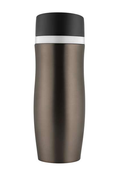 Metmaxx®Thermobecher "CremaExtensaProtect" titan / Ring weiß