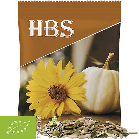 Bio Kürbis und Sonnenblumenkerne, ca. 15g, Midi-Tüte