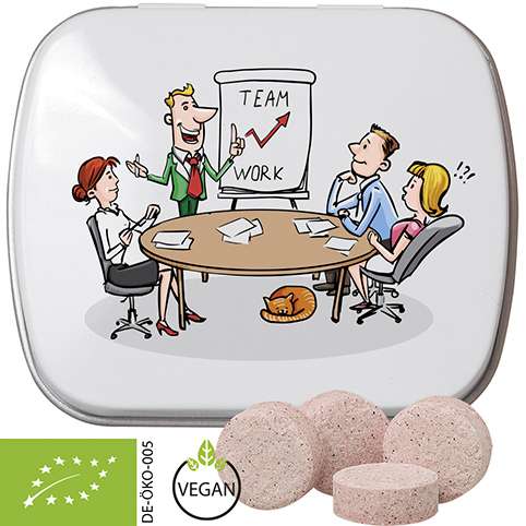 Bio Acerola-Kirsch Drops, ca. 20g, Mintdose weiß