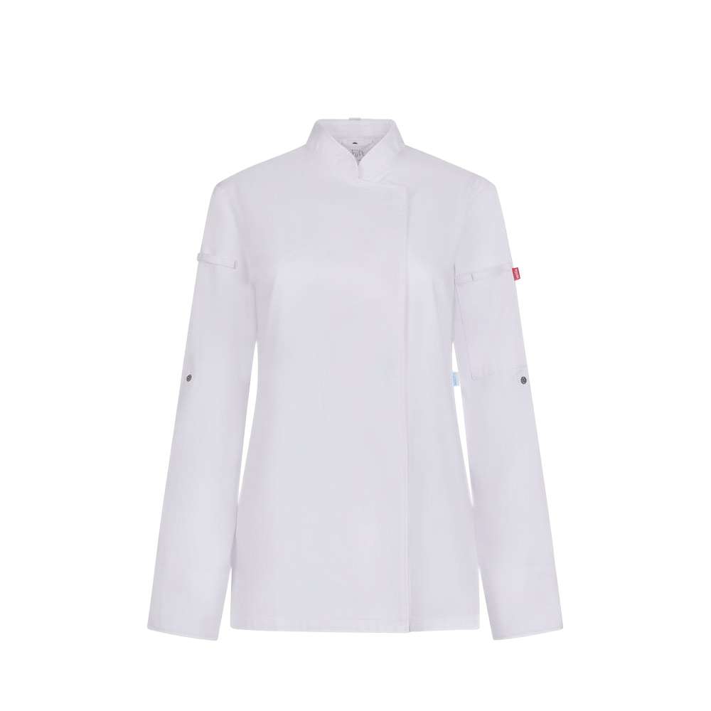 VL THOTH Kochjacke für Damen (190 g / m²), aus Baumwolle (35 %) und recyceltem Polyester (65 %)