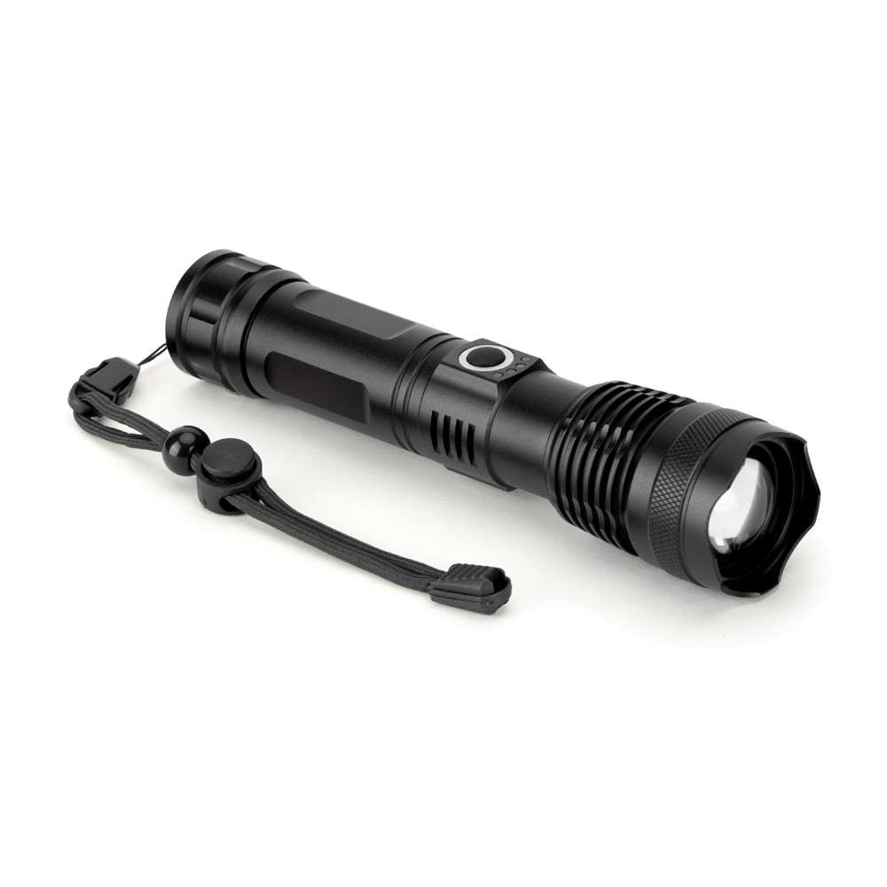 YVIAN Recycled aluminium rechargeable torch (100% rAL) 10 W