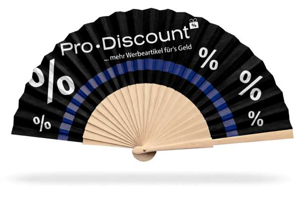 Holz-Fächer mit Druck auf Stoff