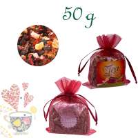 Organzabeutelchen mit Zugband, Inhalt 50 g