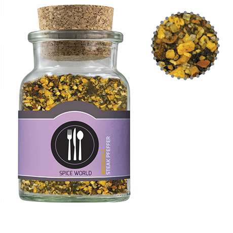 Gewürzmischung Steak Pfeffer, ca. 75g, Korkenglas