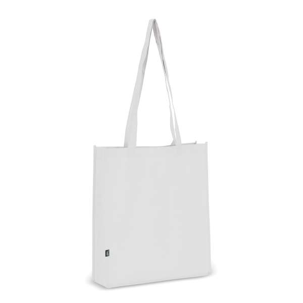 R-PET Tragetasche aus Non Woven 38 x 9 x 42cm 75g / m²