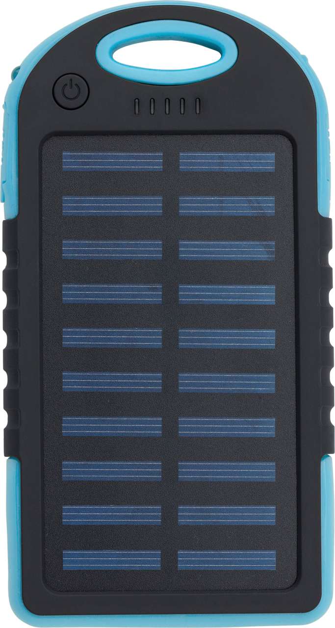 Gummierte ABS Solar-Powerbank Arin