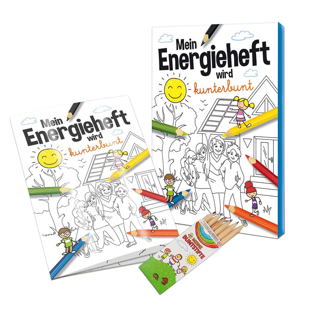 Malbuch / Mal-Set A6 - Energie