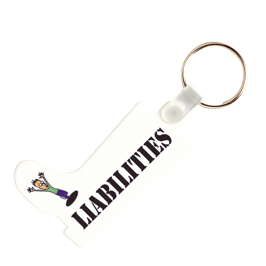 Kunststoff Schlüsselanhänger Stiefel