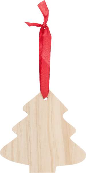Weihnachtsbaumanhänger aus Holz Imani