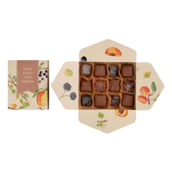 SCHOKOLADENSCHACHTEL COCOA GARDEN 12 STK