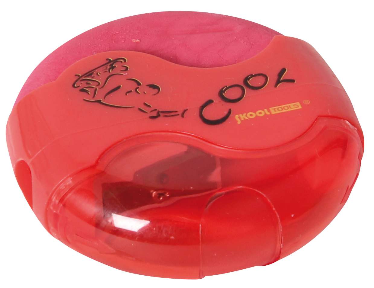 Radierer mit Spitzer, sortiert