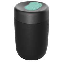 Pot schwarz, Deckel mint